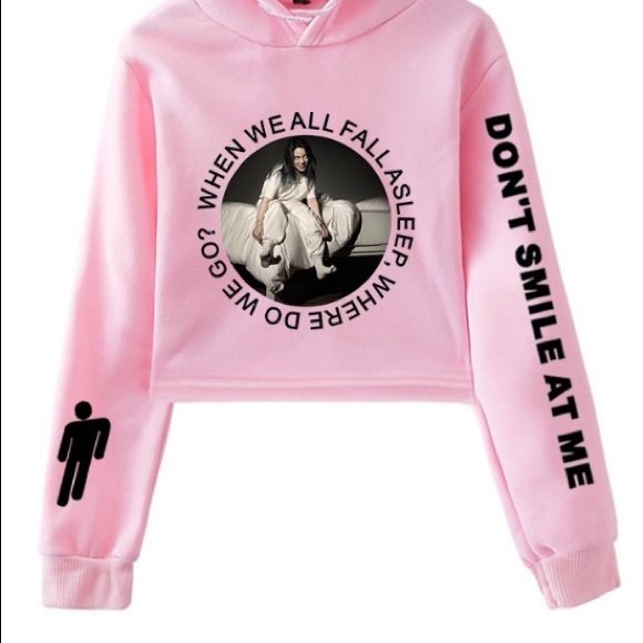 NWT CROPPED CAT EAR HOODIE , PINK - Picture 3 of 5